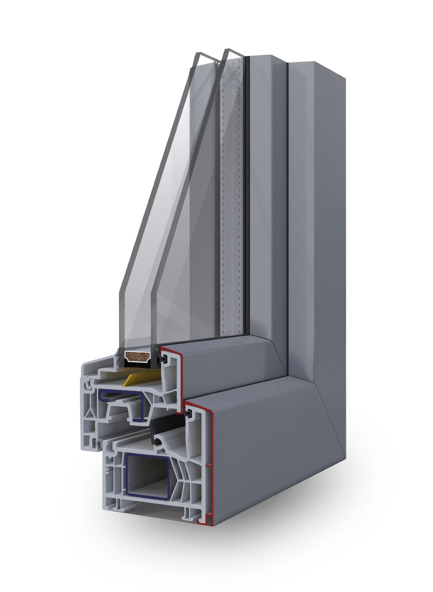 particolare Korus Infissi PVC e alluminio LUMENK Roma