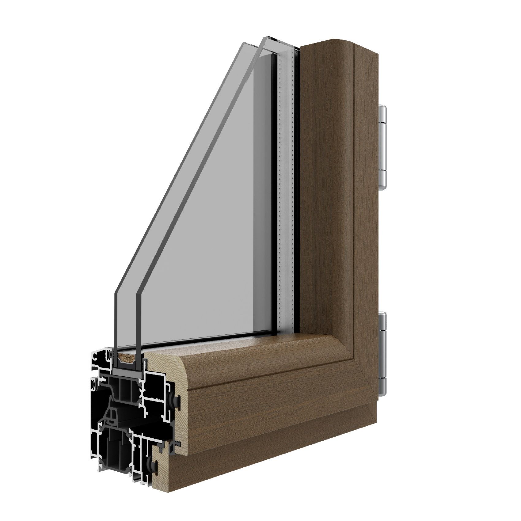 madre in Italy Infissi Korus Legno alluminio stondato Skywood Evo Roma