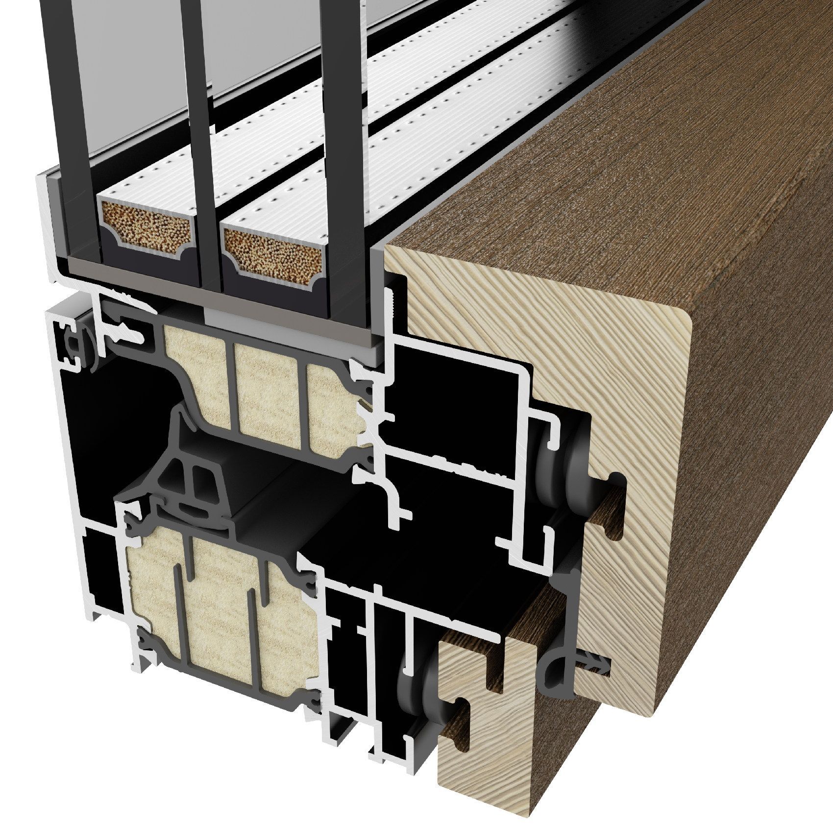 infissi di pregio Korus Legno alluminio Skywood Evo Roma