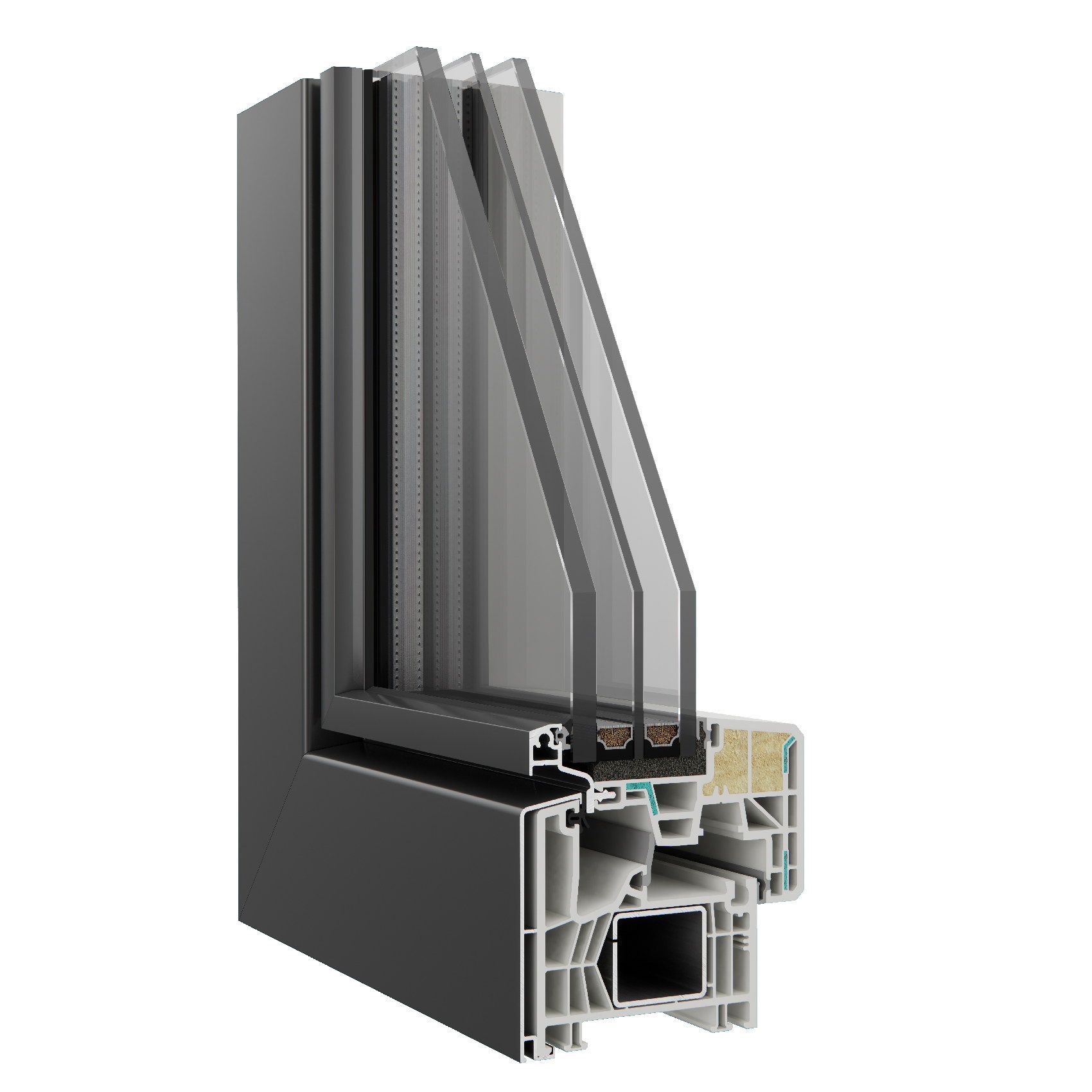 infissi in pvc alluminio Fiberk Roma Korus