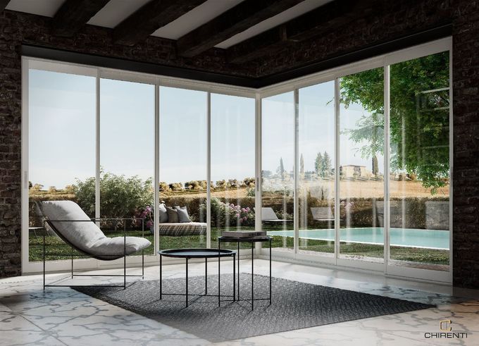 vetrate panoramiche Chirenti installazione Roma