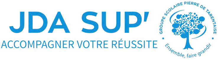 Logo JDA SUP header, Lycée Jeanne D'arc à Albertville, BTS CG et NDRC, initial et alternance