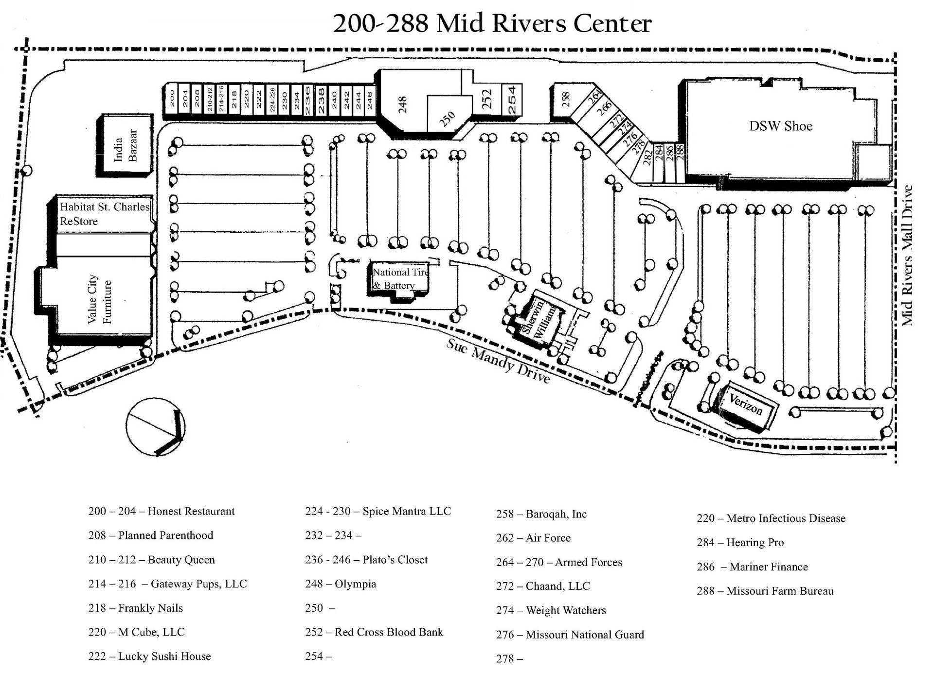 Mid Rivers Center Site Plan