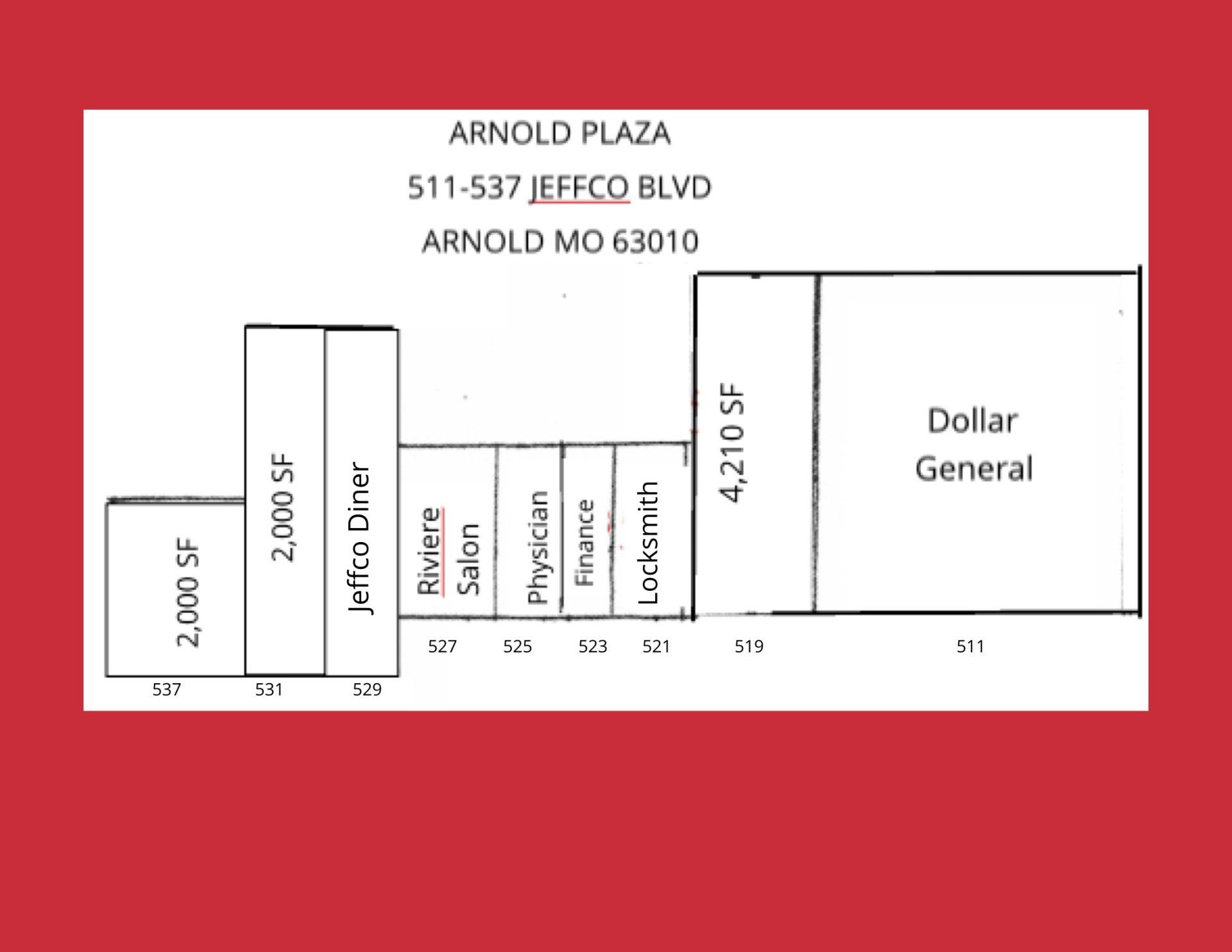 Arnold Plaza Commercial Property in Arnold, MO