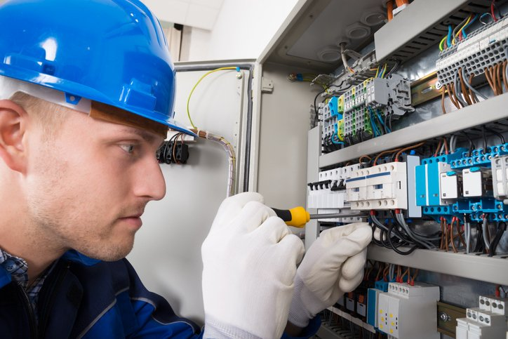 Technician Implementing Electric Remodel Components