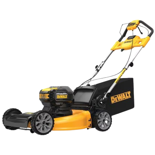 A Yellow Lawn Mower is on Display — Professional Small Engines in Aitkenvale, QLD