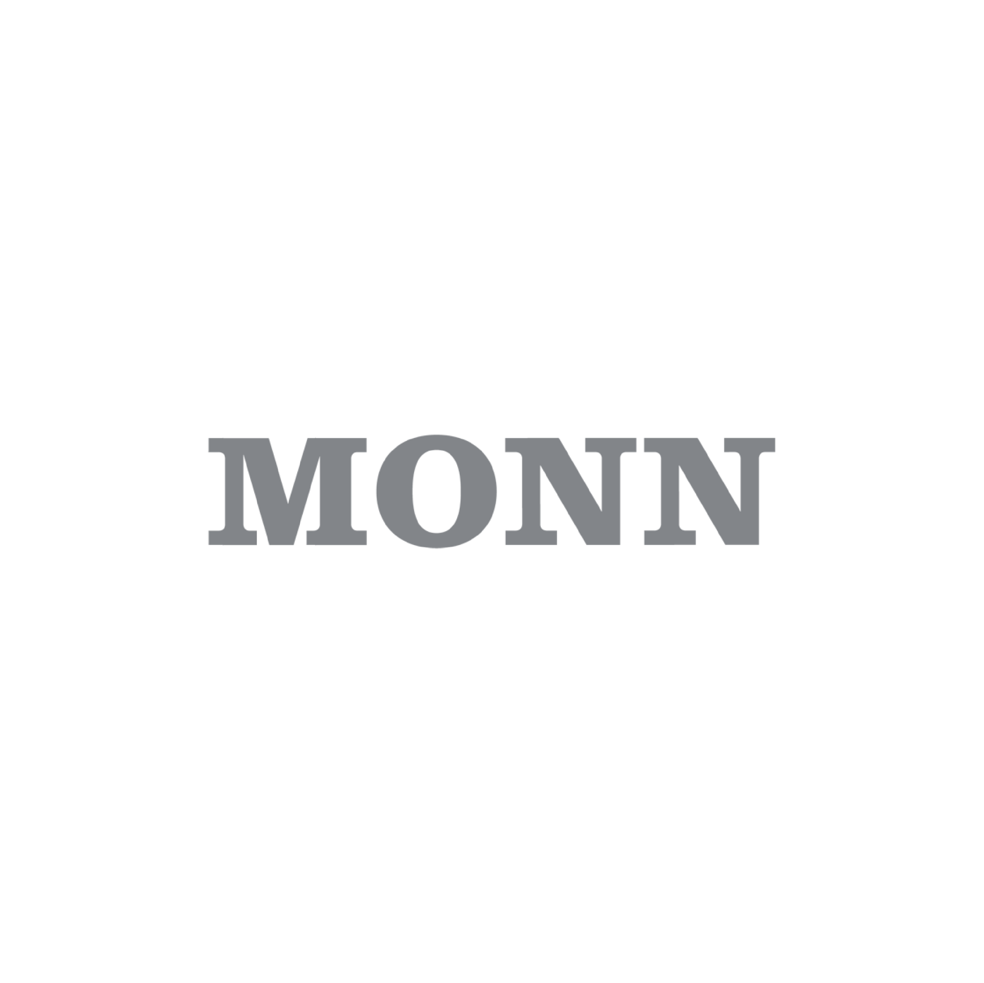 il logo di monn è su sfondo bianco .