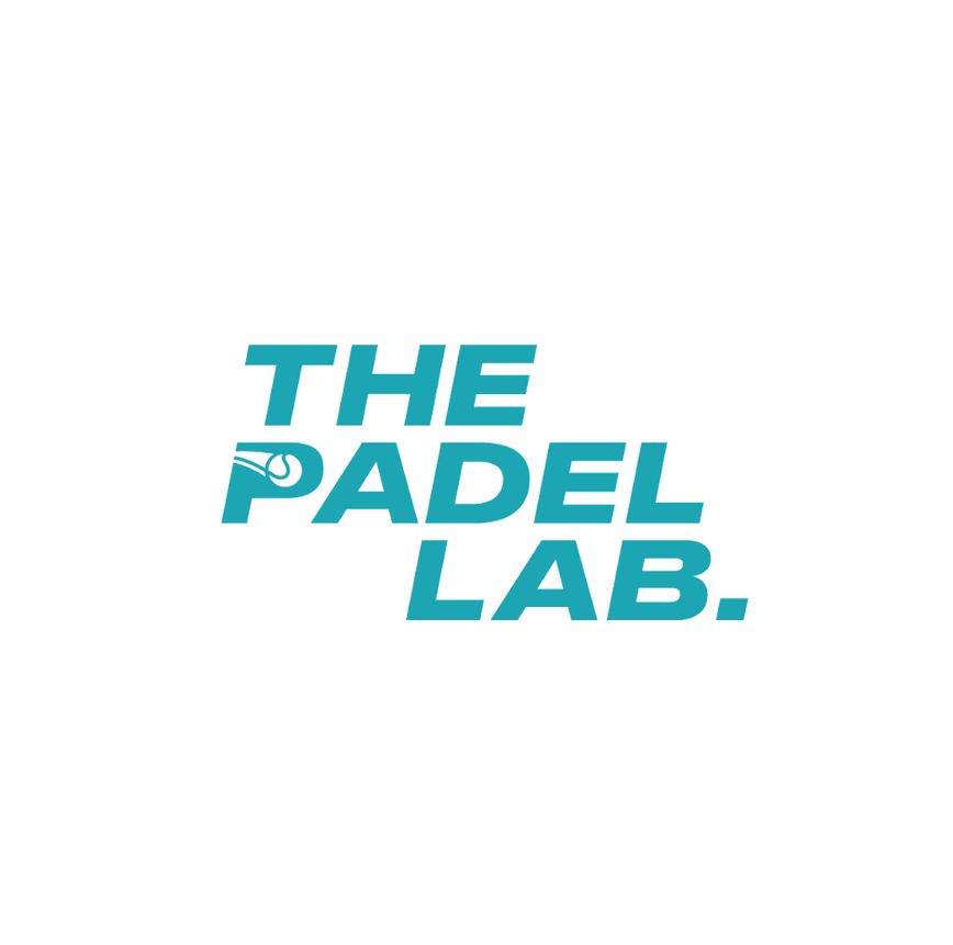 un logo per il laboratorio di padel su sfondo bianco