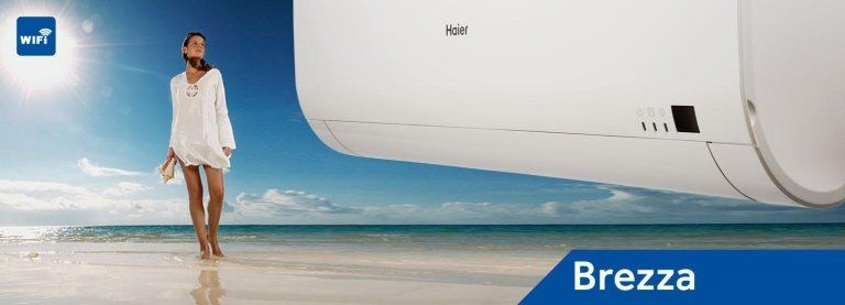 locandina promozionale impianto di climatizzazione Haier