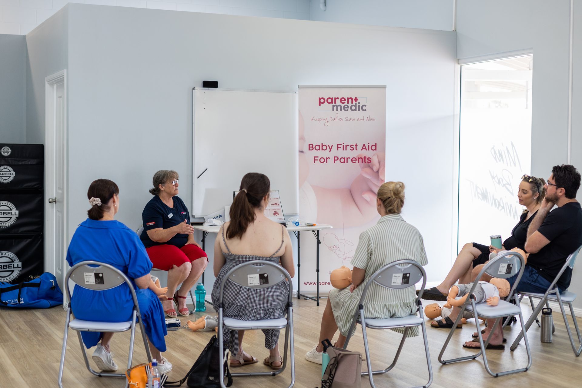A Baby First Aid session
