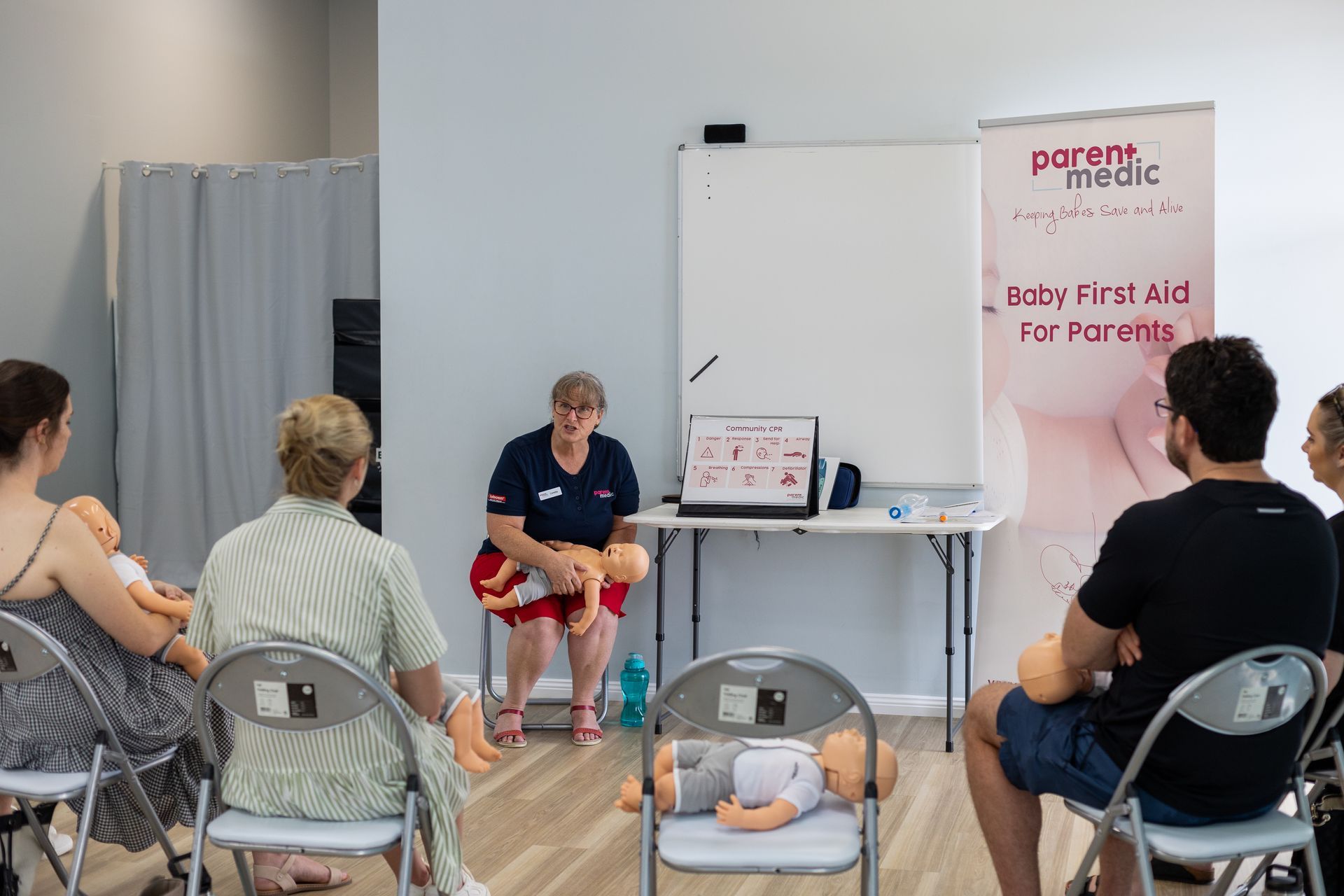 Educator teaching class