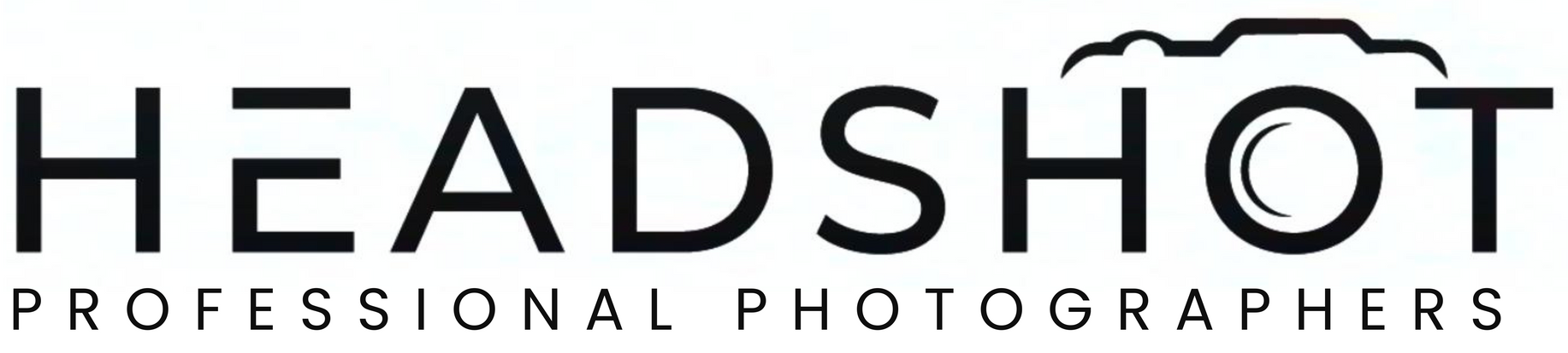 A black and white logo for headshot professional photographers