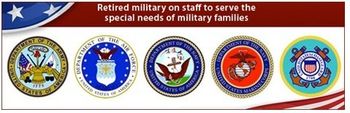 Retired Military on staff emblem