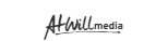 The At Will Media logo, featuring the stylized black text 