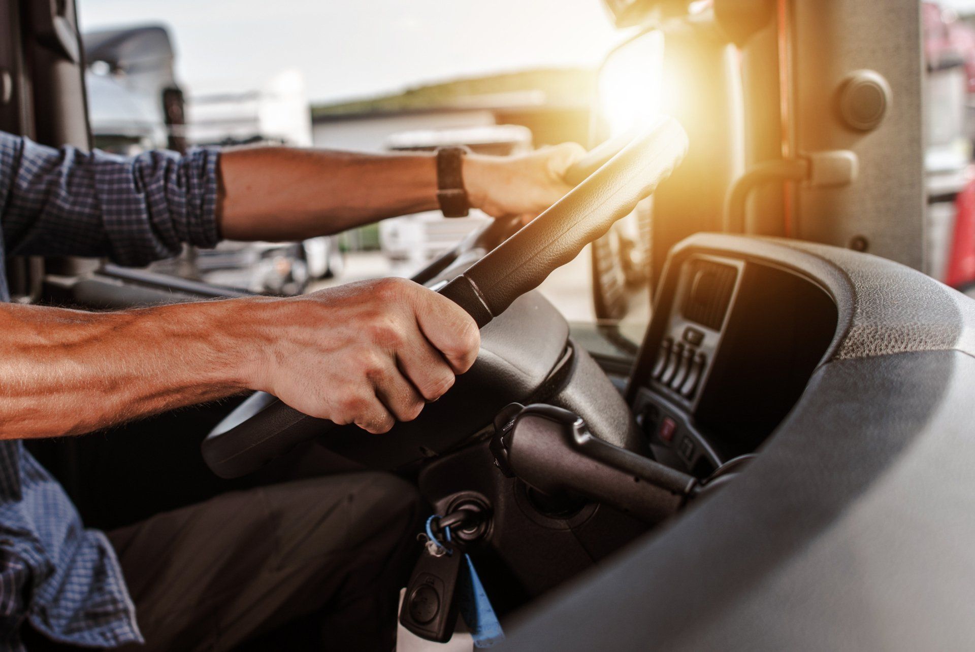 A Man Driving a Truck  — Zanesville, OH — Hamilton, Waltman, Obenour, Melsheimer & Assoc., LLC