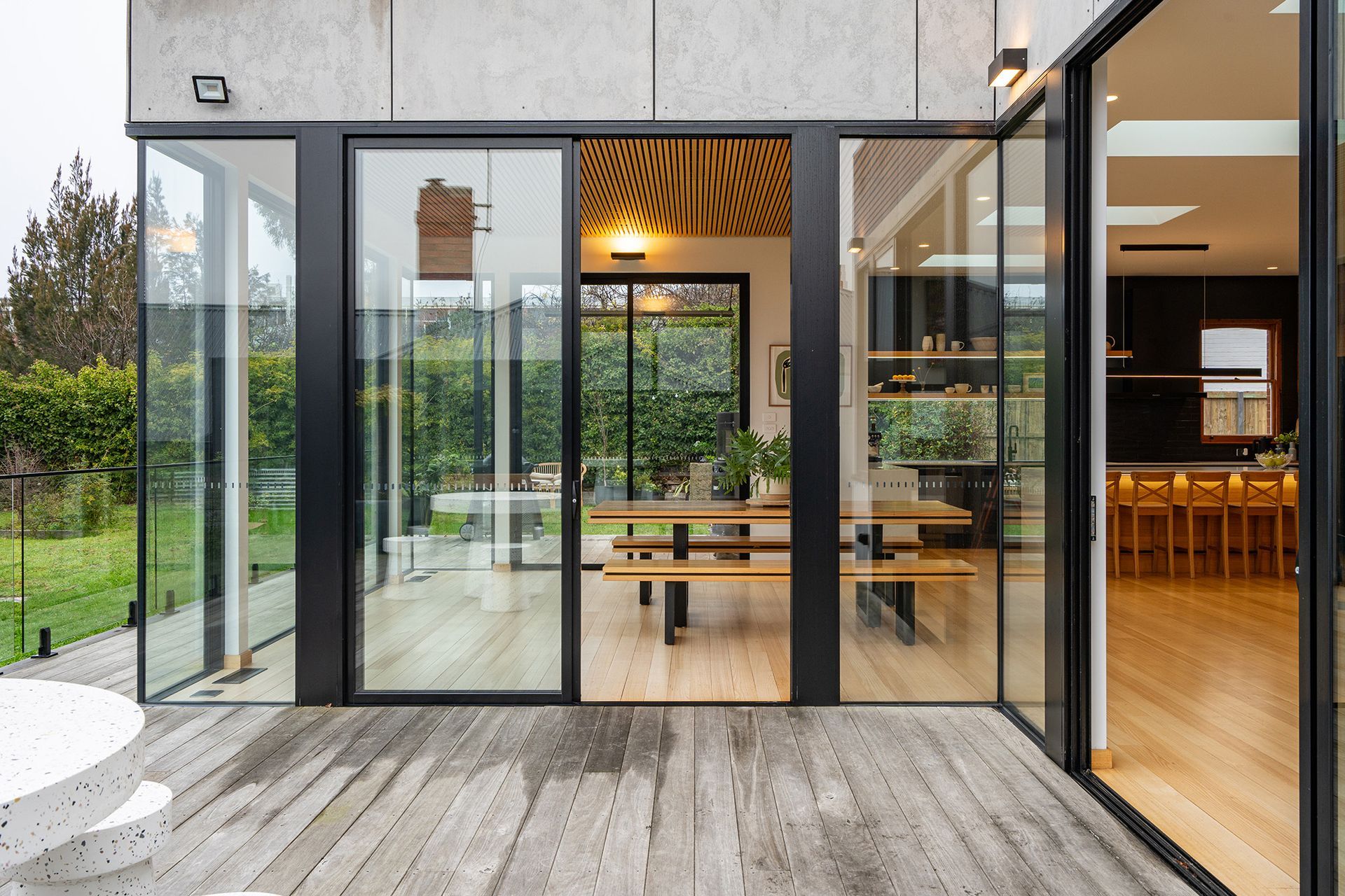Photo showing renovation of dining room at Boa Vista Road