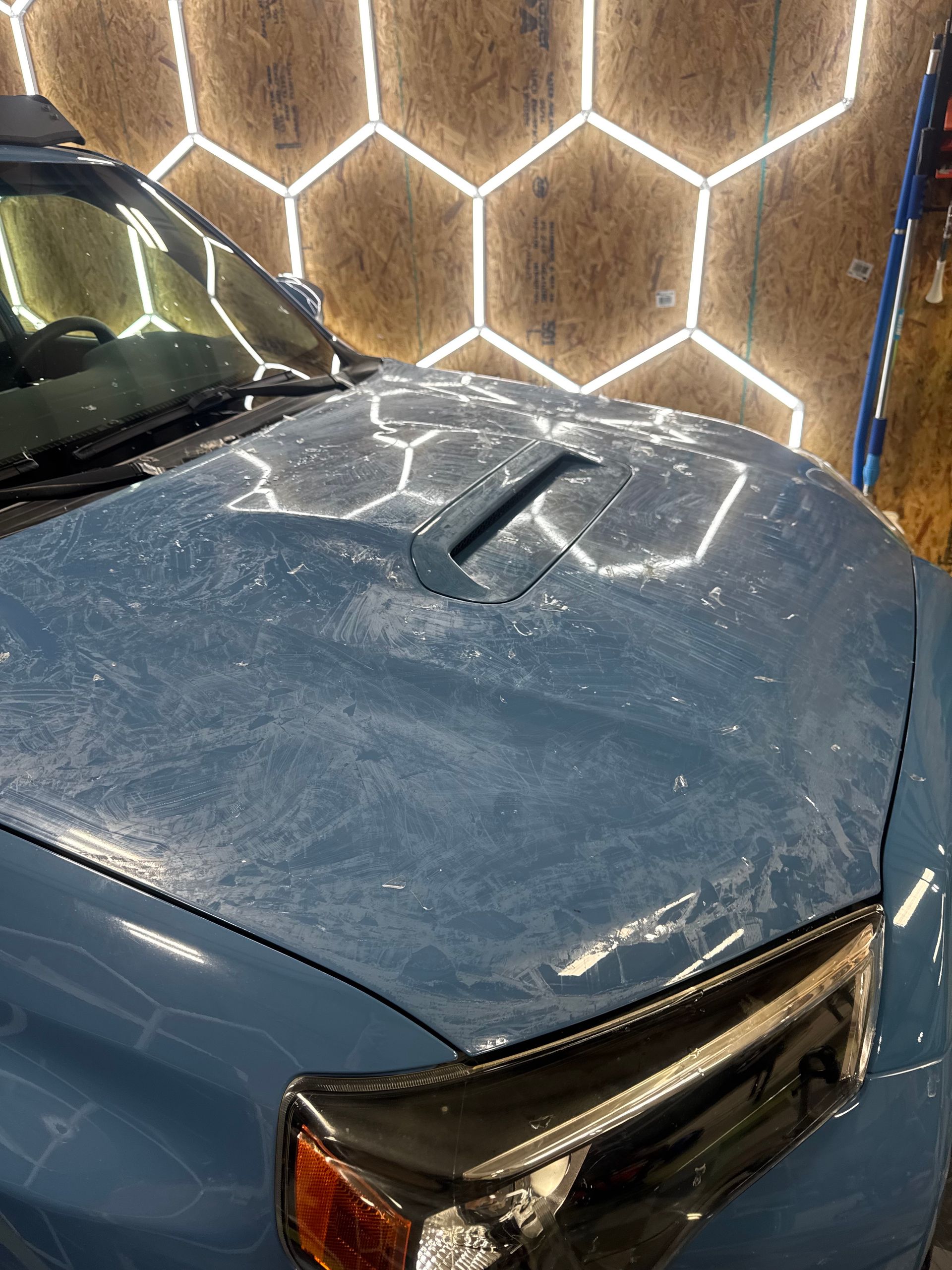 Before Paint Correction of Toyota Pickup