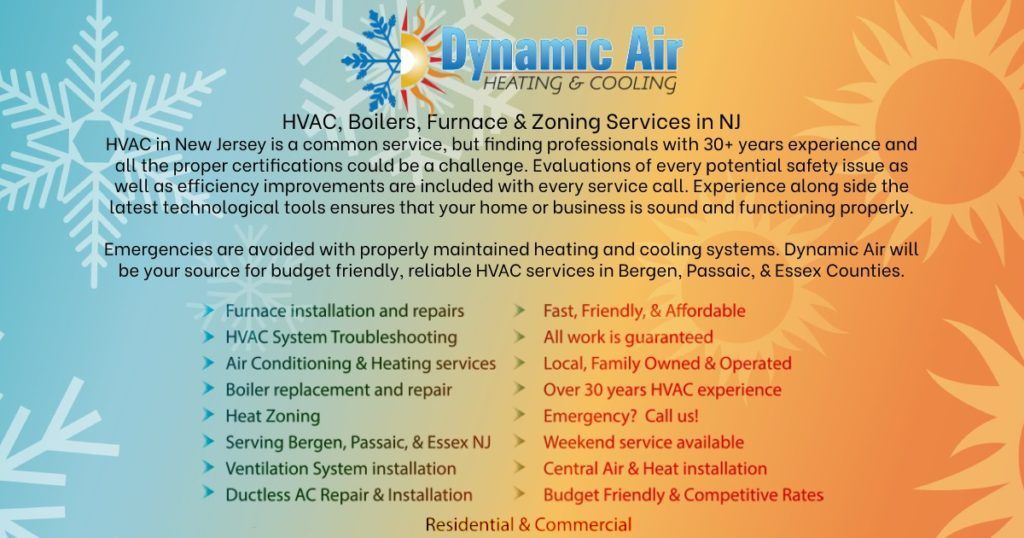 An advertisement for dynamic air heating and cooling