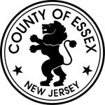 The seal of the county of essex new jersey with a lion on its hind legs.