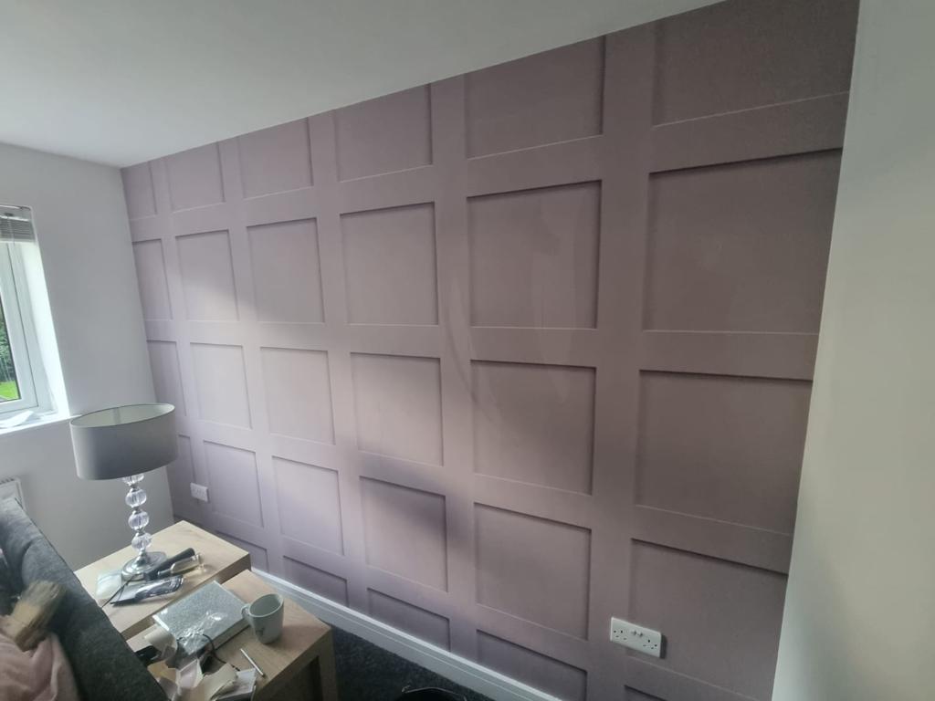 This is a picture of squares on a wallpaper design using 3D wallpaper