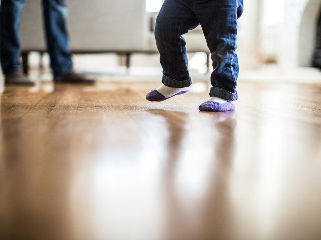 Pavimento in parquet con impianto di riscaldamento