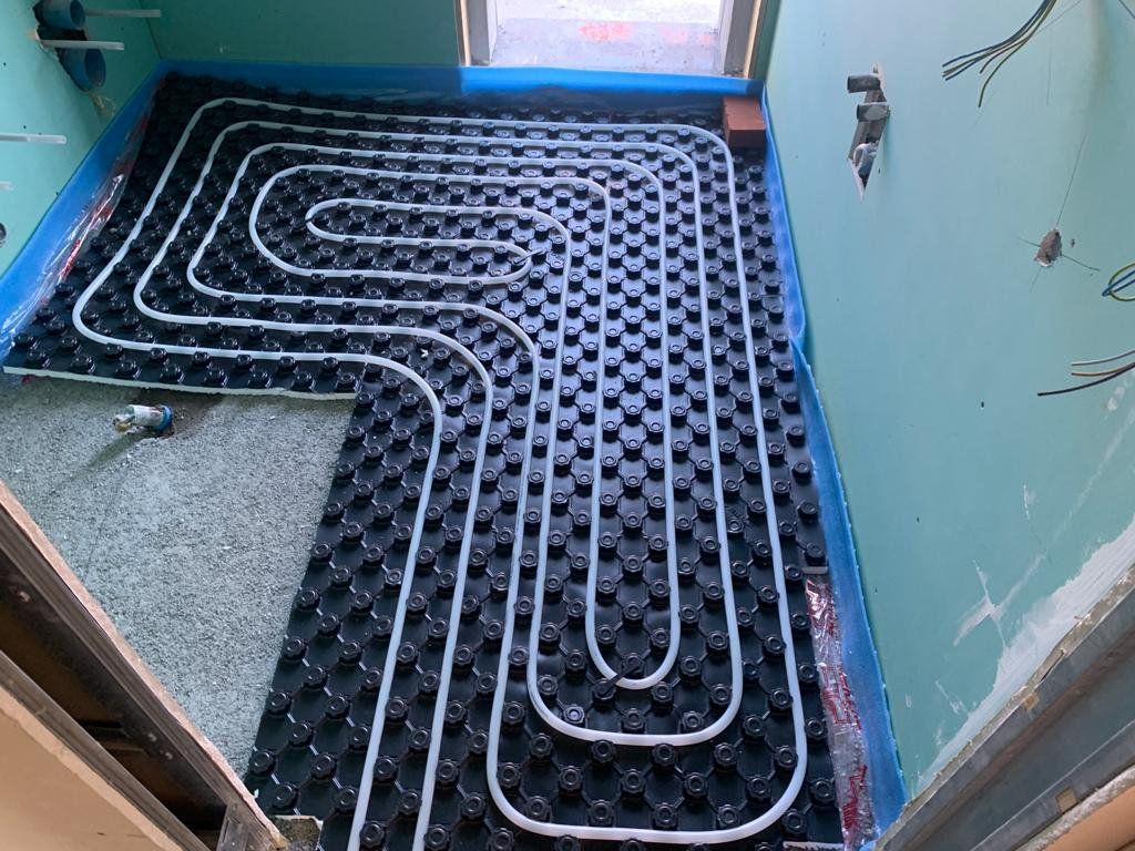 impianto termoidraulico a pavimento