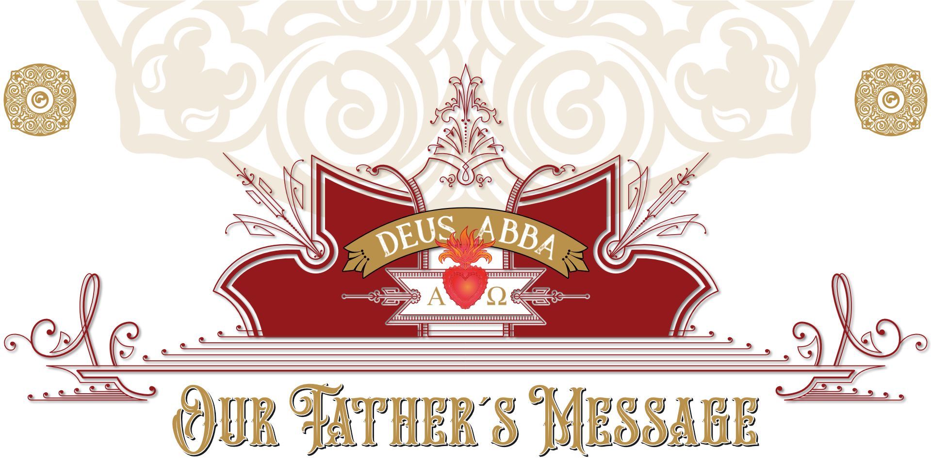 Our Father's Message Ornate Label