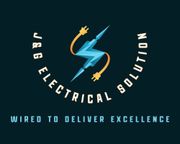 Logo for JBG Electrical Solution: Lightning bolt with plug wires; text "JBG ELECTRICAL SOLUTION"; tagline "Wired to deliver excellence."