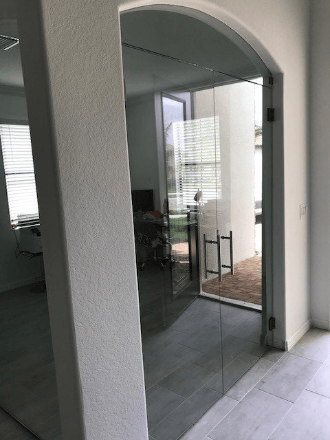 Office Glass Door — Naples, FL — Luxurious Glass LLC