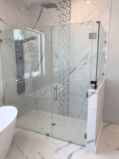 Clear Shower Glass Enclosure — Naples, FL — Luxurious Glass LLC
