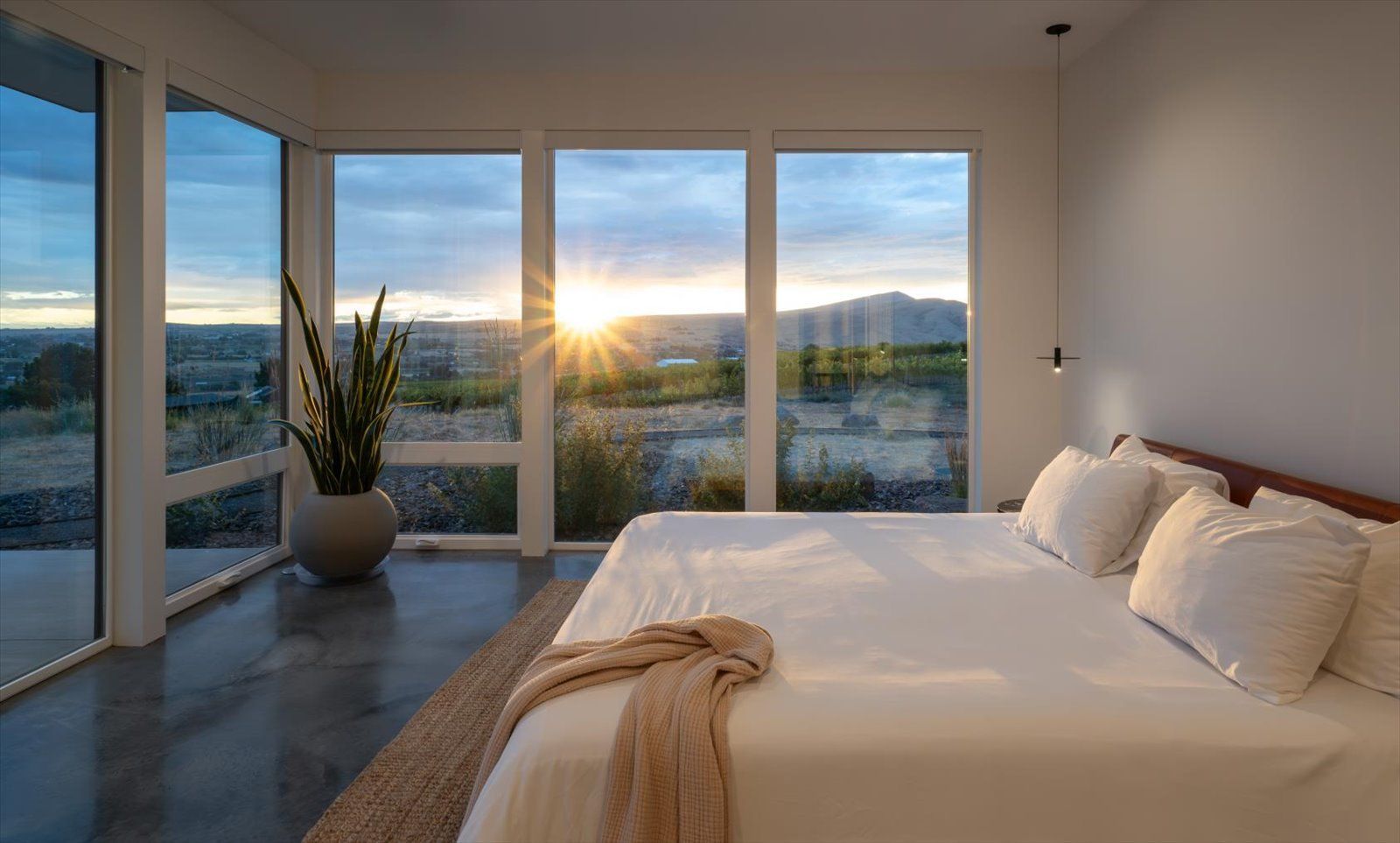 A living room with a couch and a coffee table