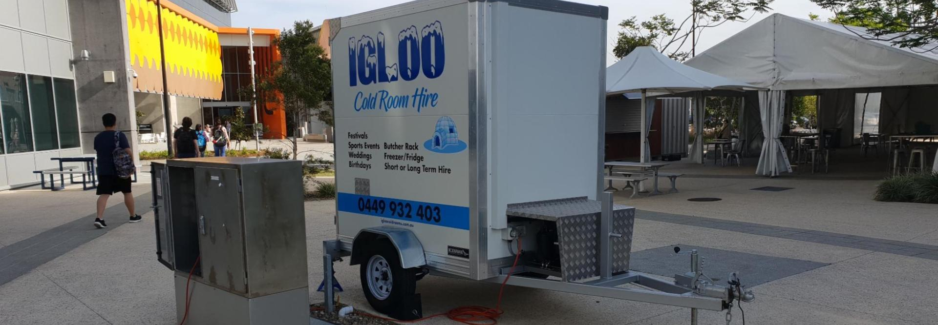 Igloo cold room trailers for hire goodna