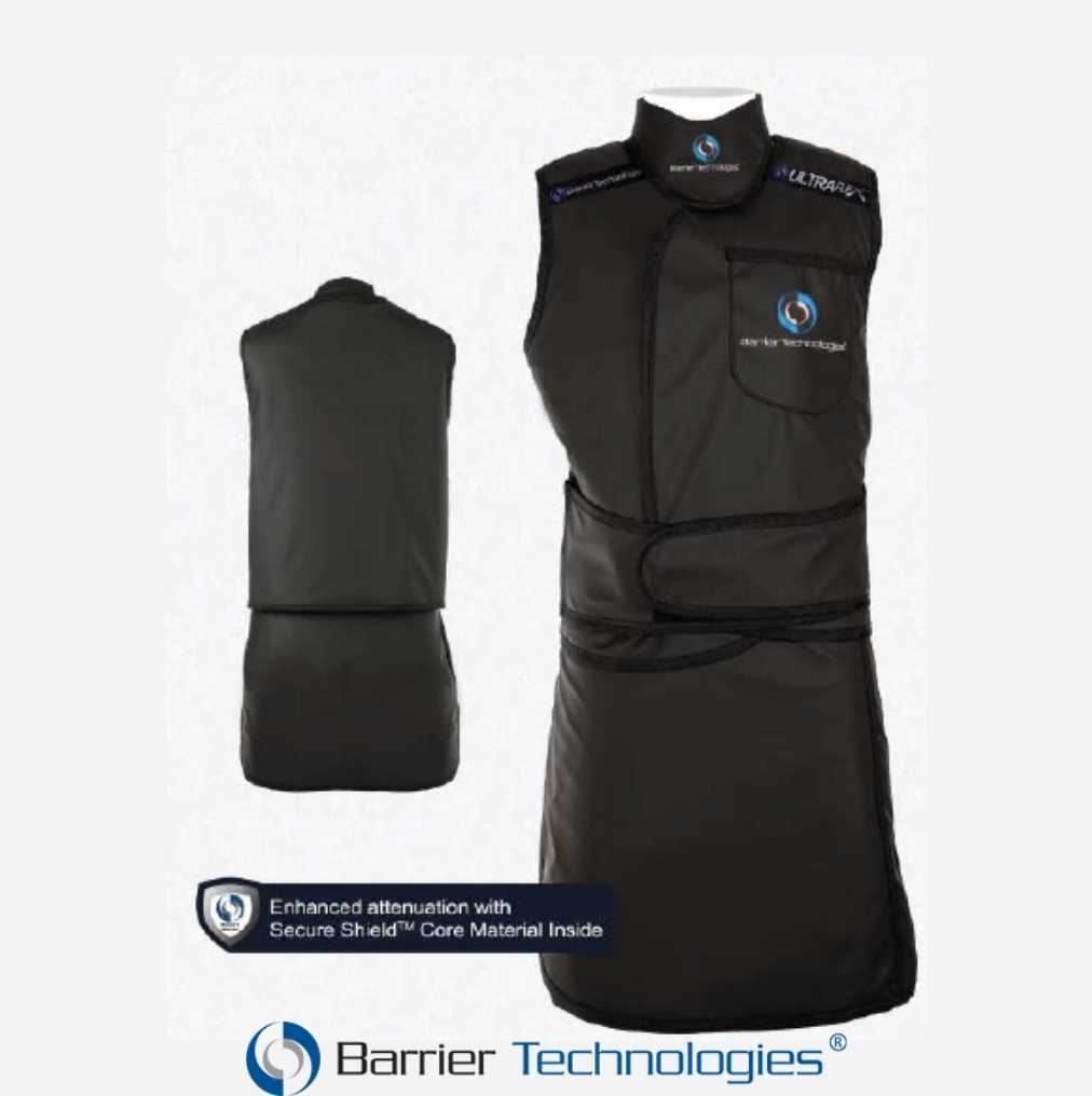 jaleco de tungstênio support vest and skirt barrier technologies