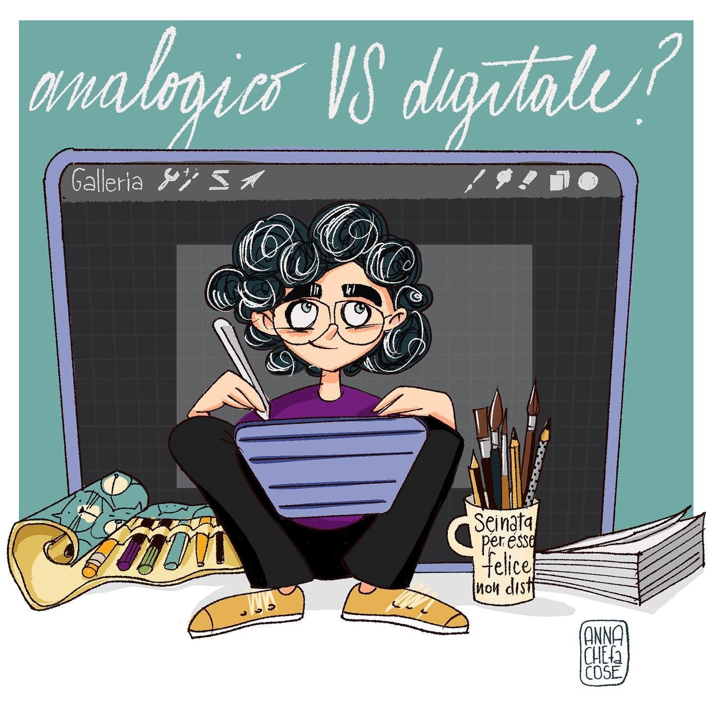 autoritratto di Anna che fa cose