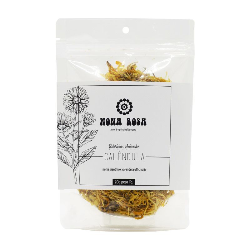 chá fitoterápico de calêndula
