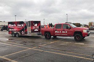 Concrete Paving — Black Jack Truck in Saginaw, MI