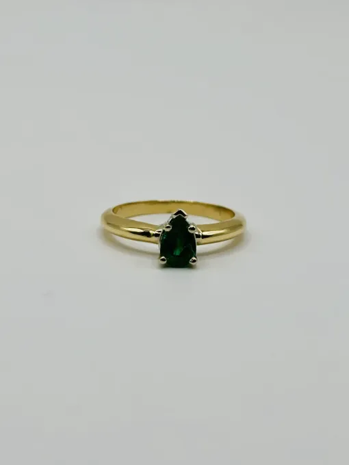 Emerald Solitaire Ring