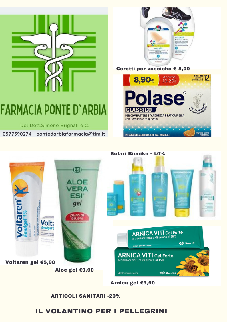 Volantino per i pellegrini
