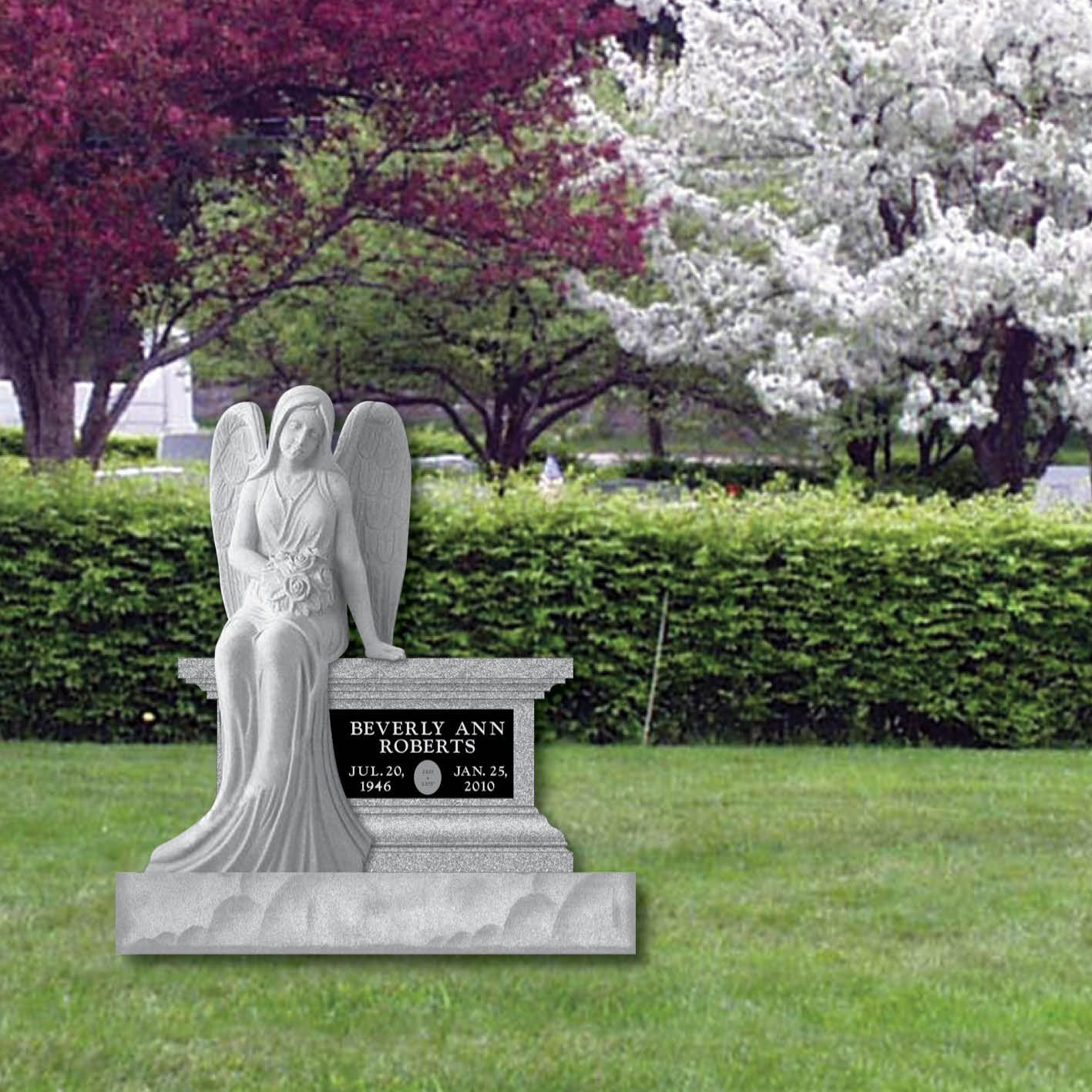 Angel headstone
