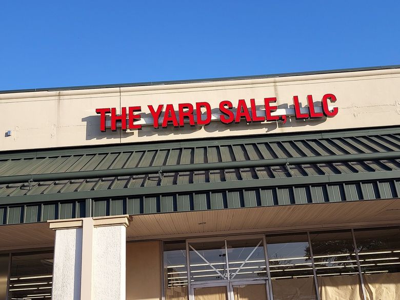 The front of the yard sale llc building