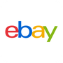 A colorful ebay logo on a white background