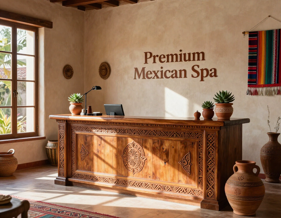 Recepción de Spa María Sabina en Oaxaca