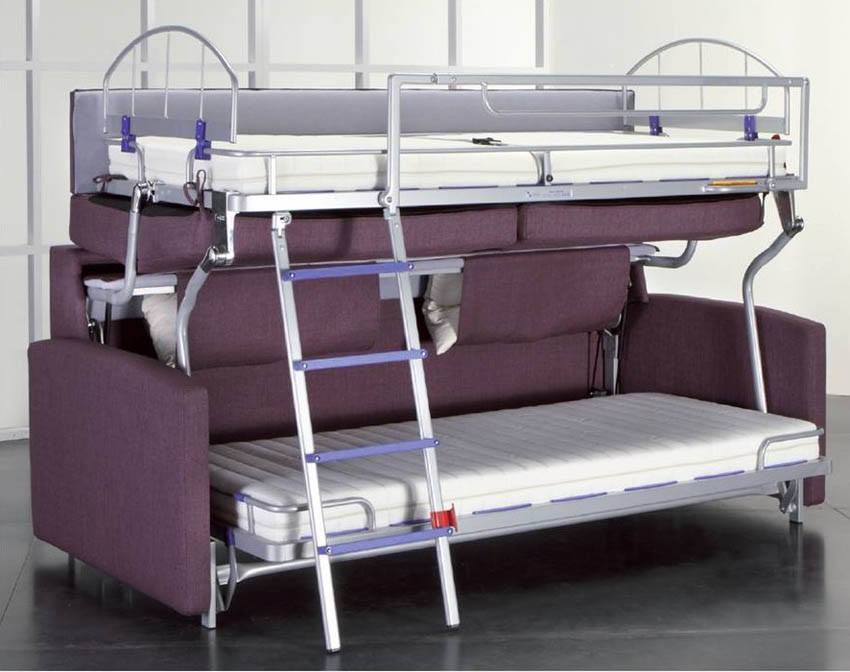 divano-letto a castello
