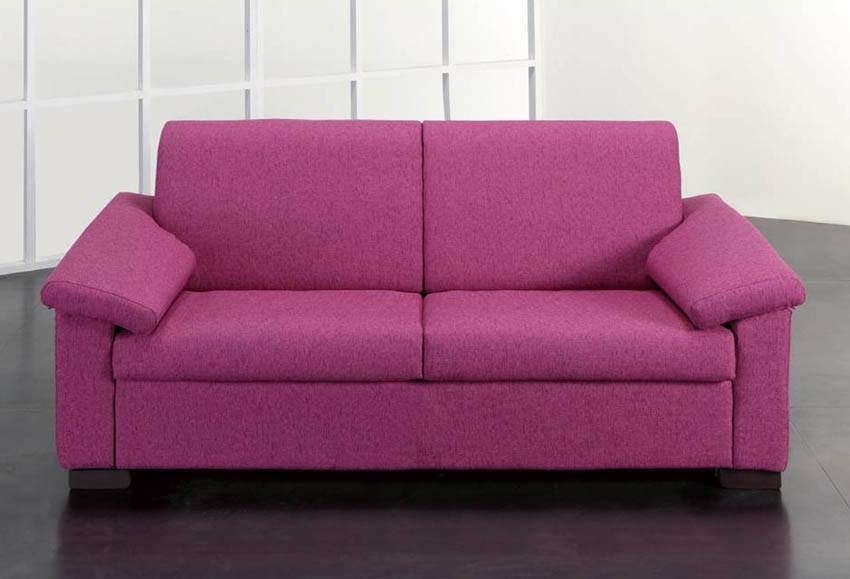 divano viola a due posti