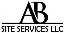 The logo for AB Site Services LLC is black and white.