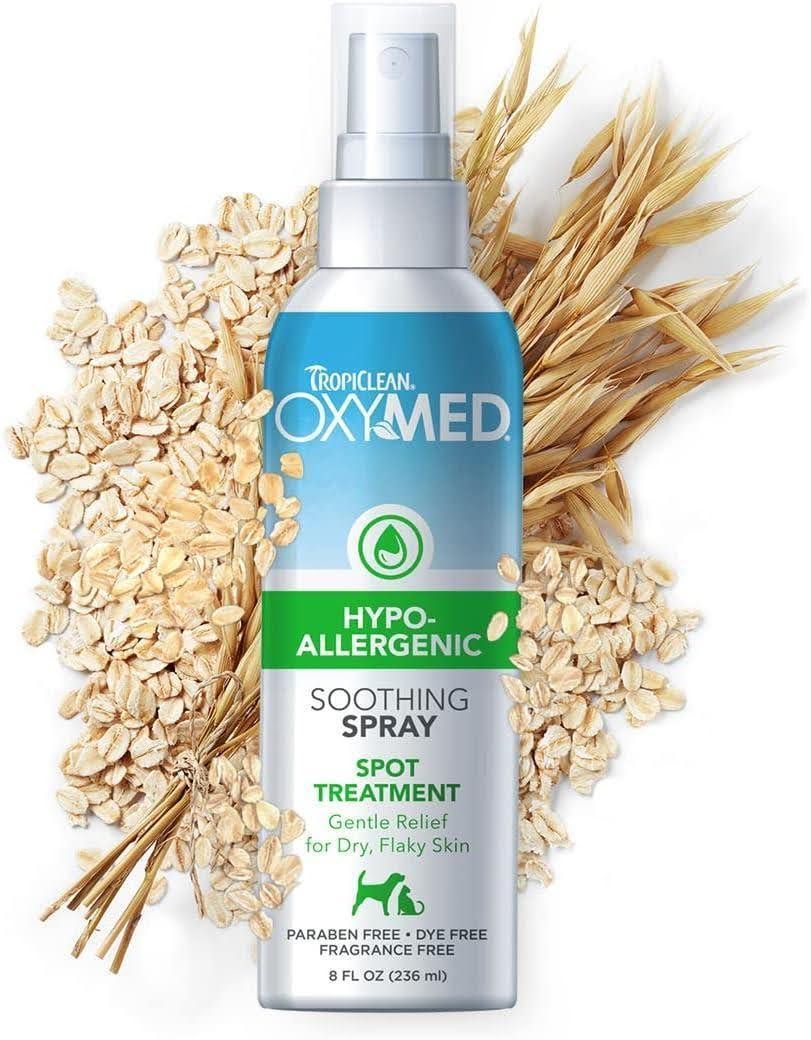 a bottle of oxymed hypoallergenic spot treatment spray