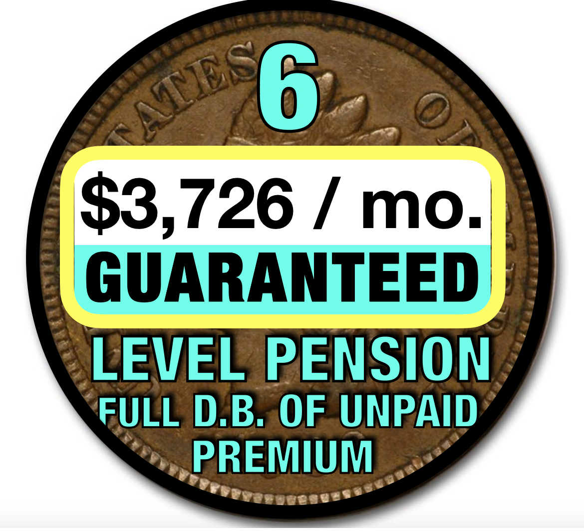 Coin graphic with text