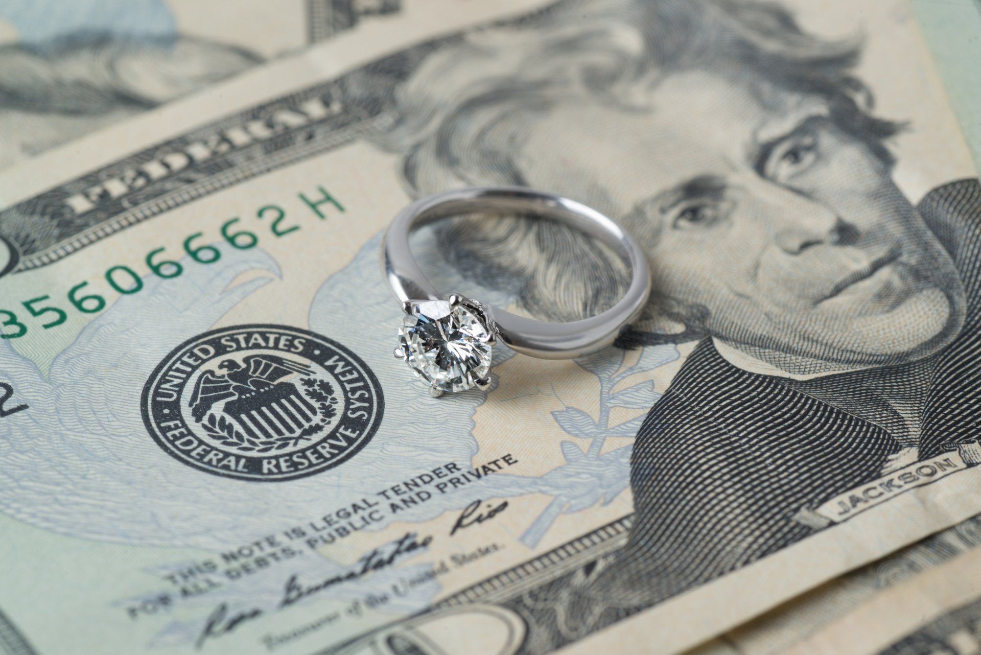 Diamond ring on money — Elkhart Lake, WI — Pro Se Divorce & Mediation Services S.C.