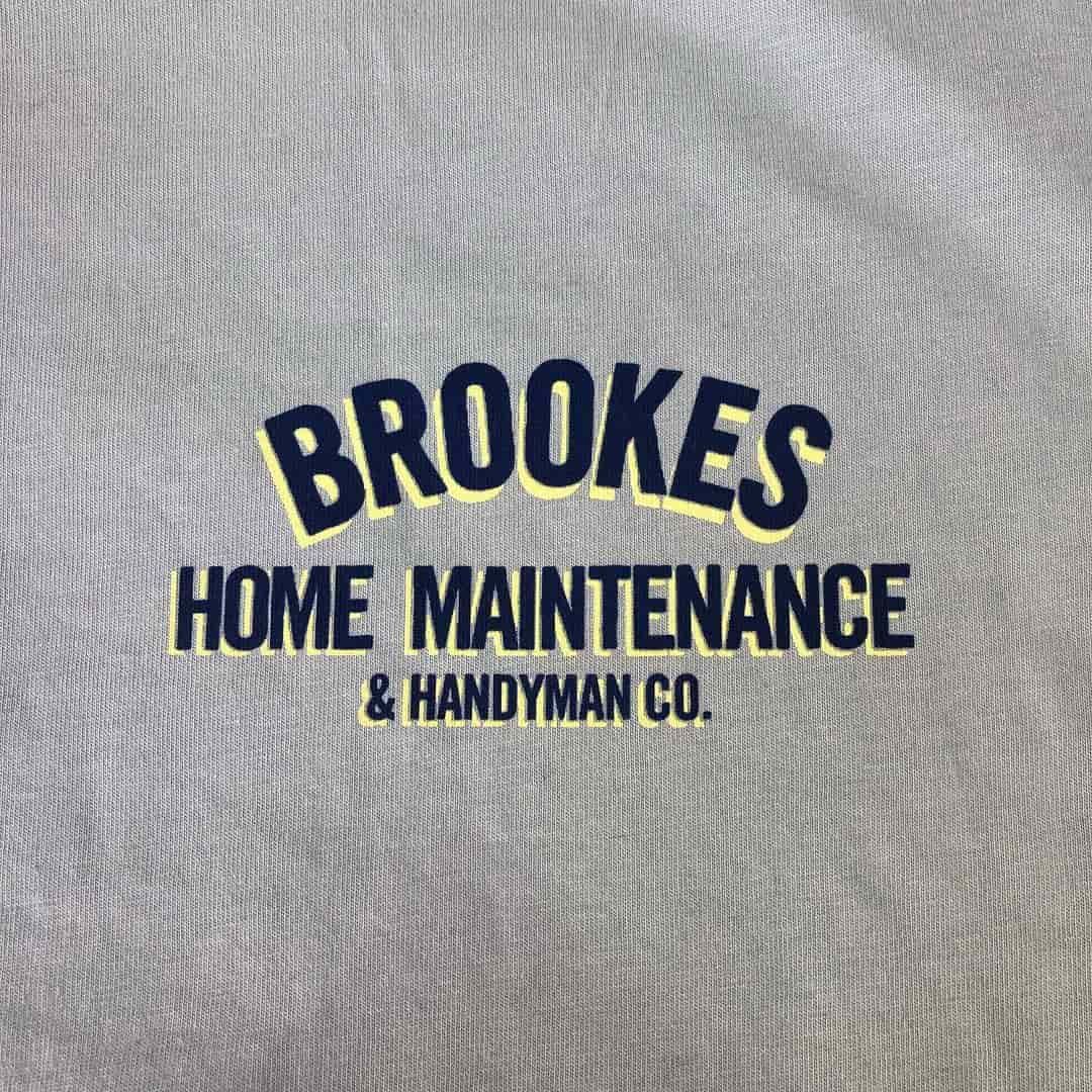 A Close Up Of A Brookes Home Maintenance And Handyman Co. Logo — Carnival Clothing In Miami, QLD