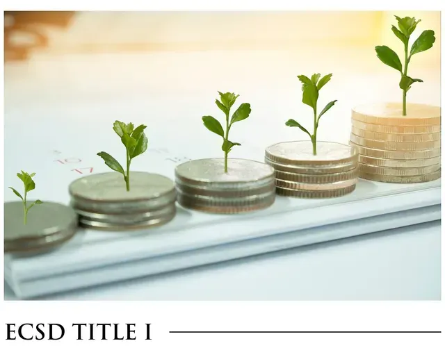 A stack of coins with plants growing out of them